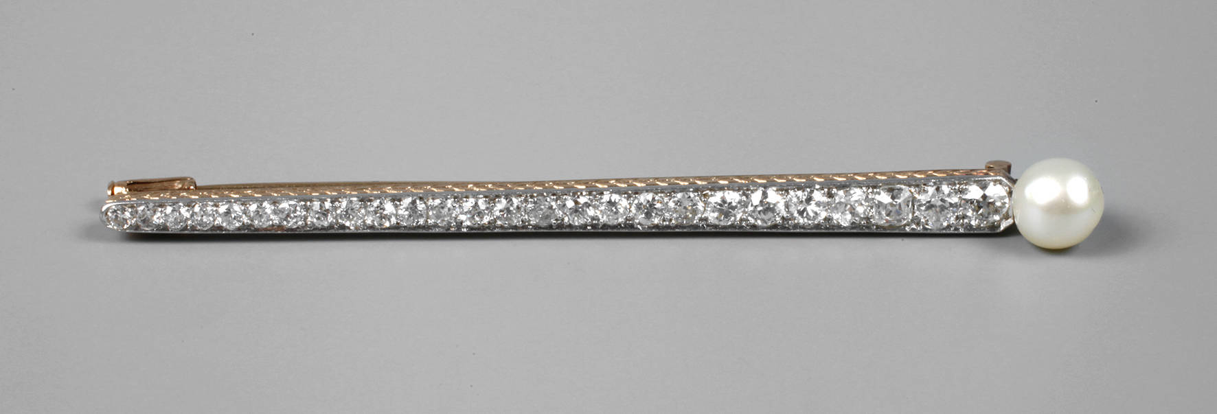 Brillantnadel mit Perle