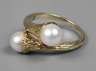 Goldring mit Zuchtperlen
