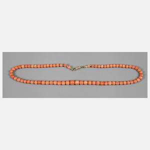 Art Déco Collier Koralle