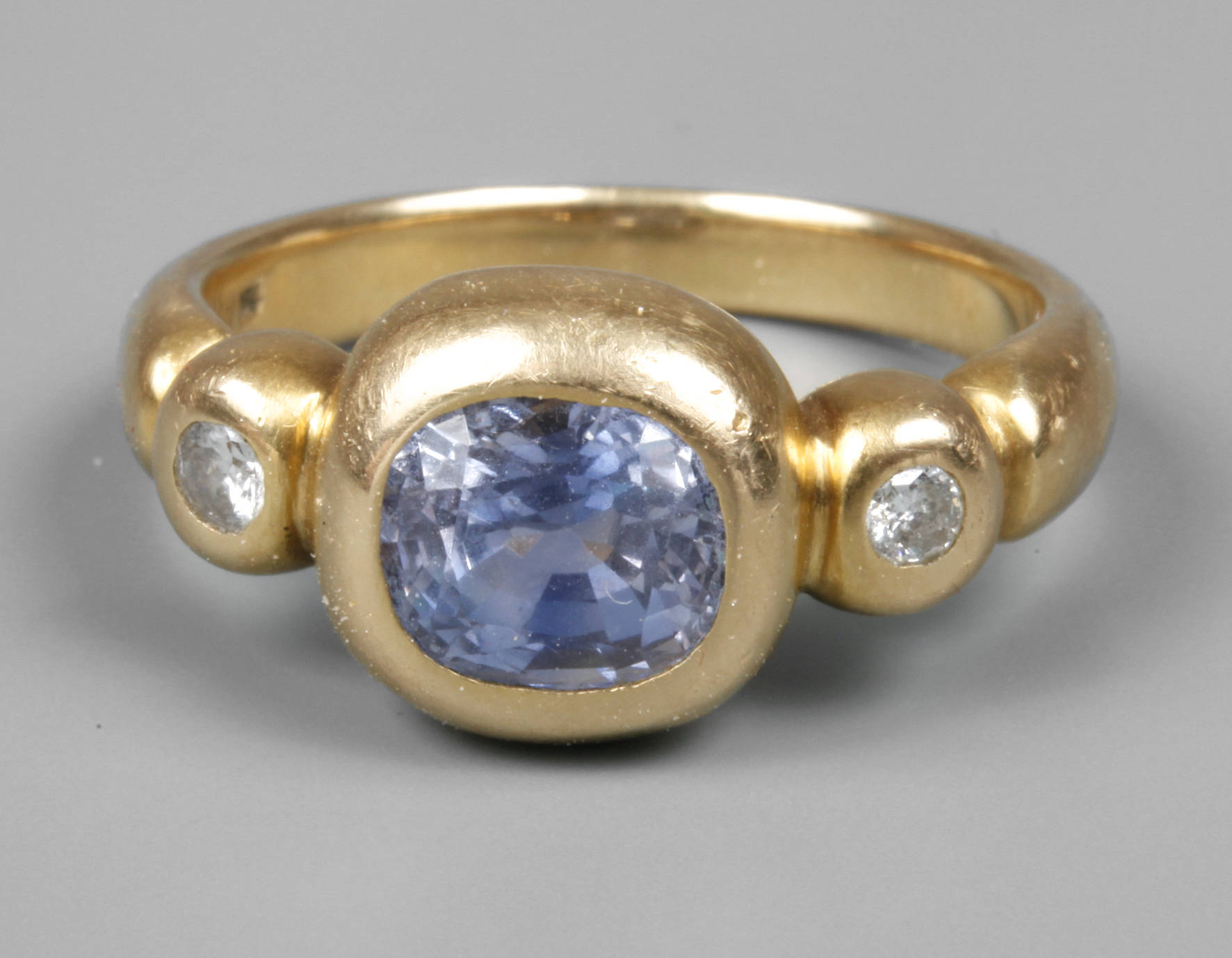 Amethystring mit Brilliant