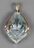 Großer Aquamarinanhänger