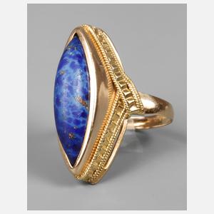 Großer Damenring mit Lapislazuli