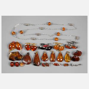 Konvolut Bernsteinschmuck