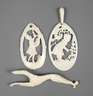 Drei Teile Elfenbeinschmuck