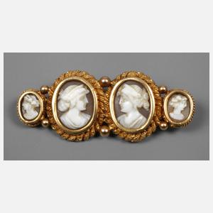 Cameénbrosche Biedermeier