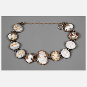 Armband mit Muschelcameén