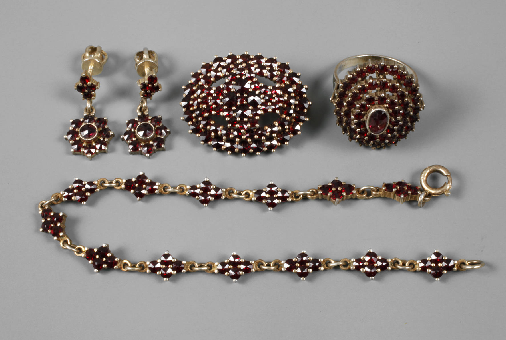 Konvolut Granat Schmuck