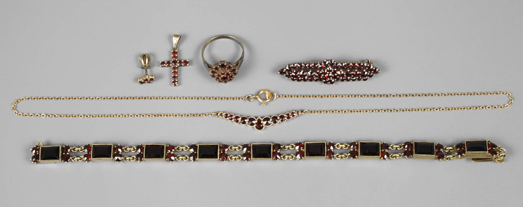 Konvolut Granatschmuck