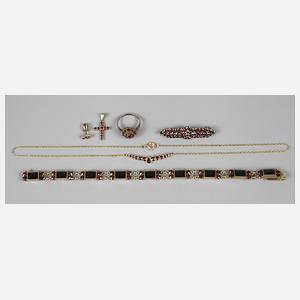 Konvolut Granatschmuck