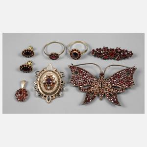 Konvolut Granatschmuck