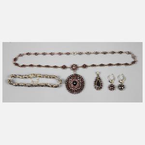 Konvolut Granatschmuck