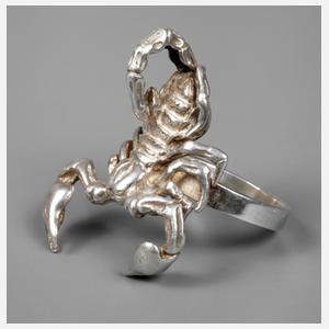 32d Übergroßer Skorpionring