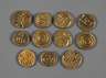 Konvolut indische Kleingoldmünzen
