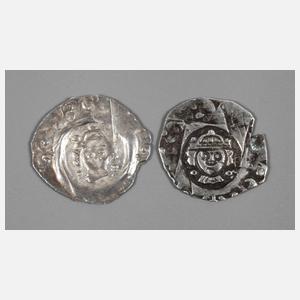 Zwei Würzburger Pfennige