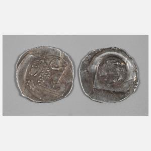 Brakteat Braunschweig-Lüneburg und Pfennig Wien