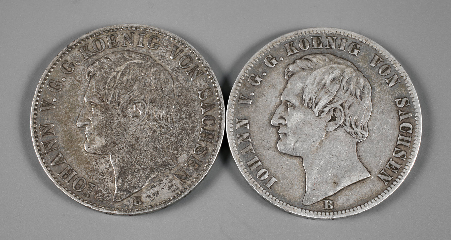 Zwei Ausbeutetaler Sachsen