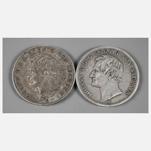 Zwei Ausbeutetaler Sachsen