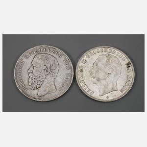 Zwei Münzen Baden