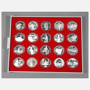 Posten Silbermünzen Russland