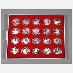 Posten Silbermünzen Russland