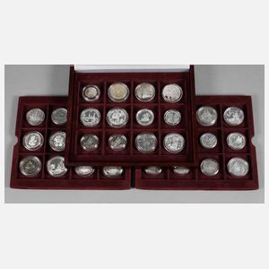 Posten Silbermünzen Seefahrt