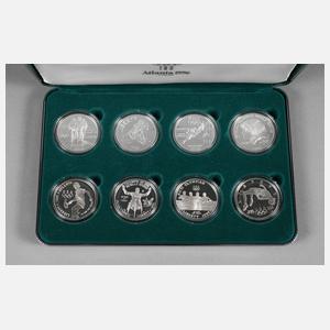 Acht Silberdollar USA