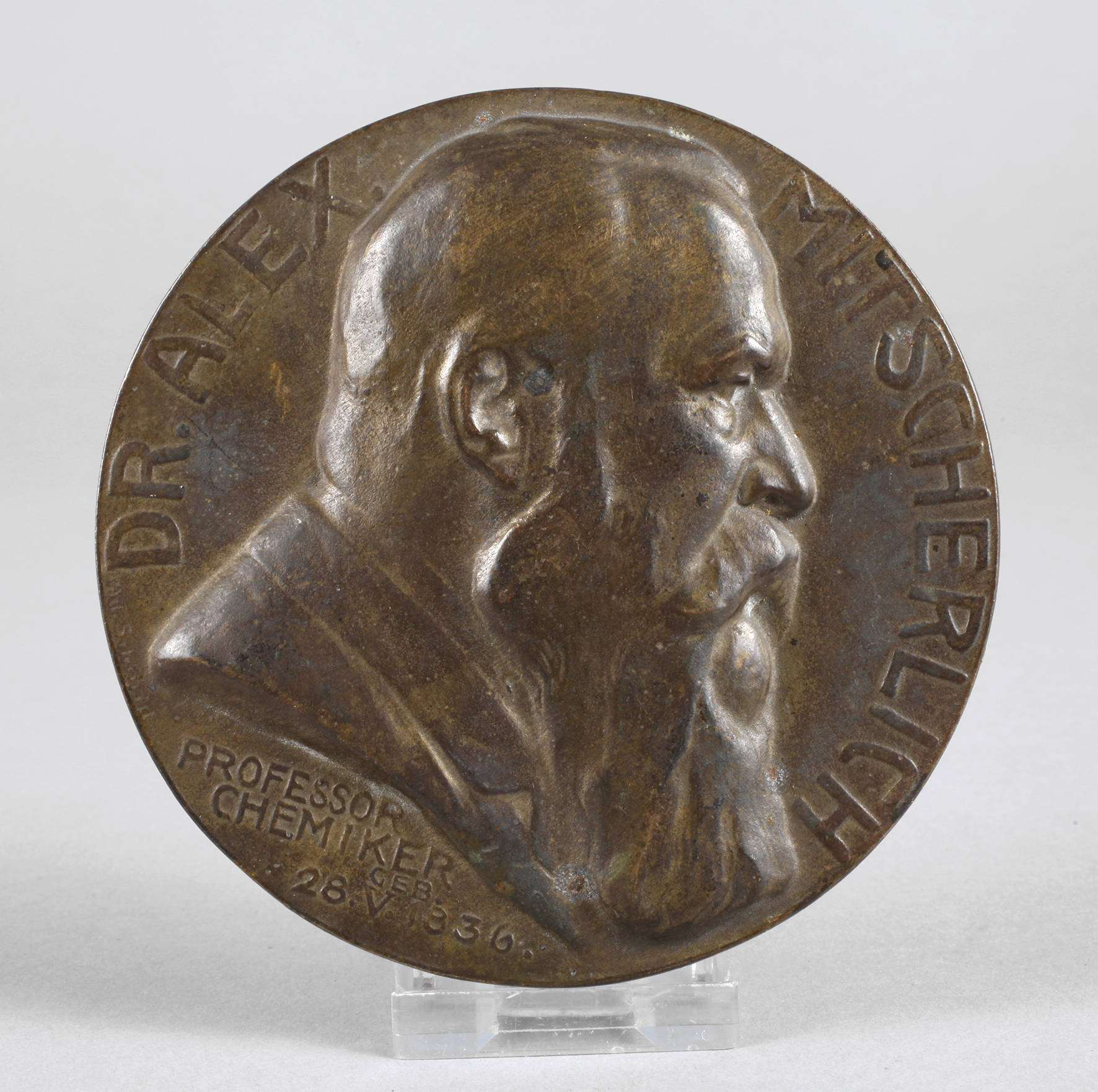 Bronzeplakette Prof. Dr. Alex. Mitscherlich