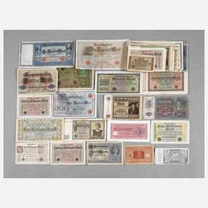 Konvolut Geldscheine
