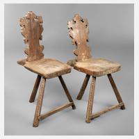 Paar Brettstühle111