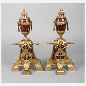 Paar prächtige Kaminböcke