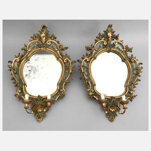 Paar Wandspiegel im Rokokostil