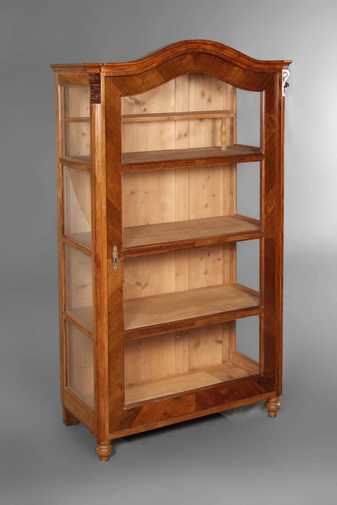 Dreiseiten Glasvitrine