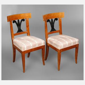Paar Biedermeier Stühle