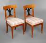 Paar Biedermeier Stühle