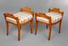 Paar Hocker Biedermeier