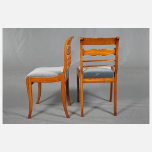 Sechs Biedermeier Stühle