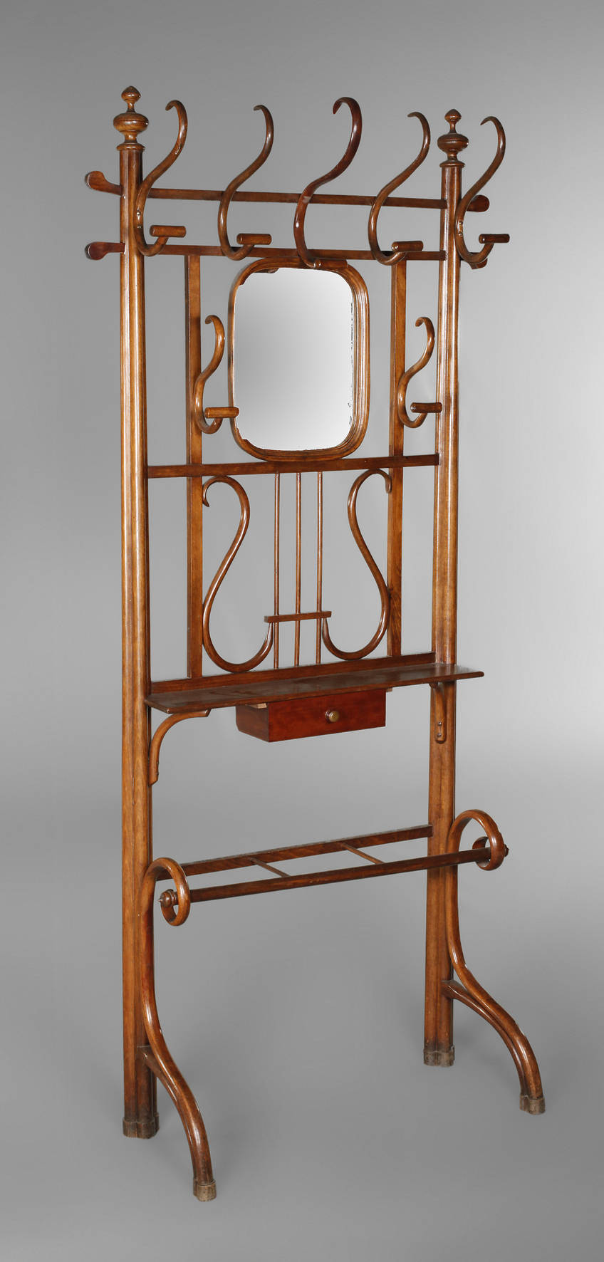 Wandgarderobe Bugholz