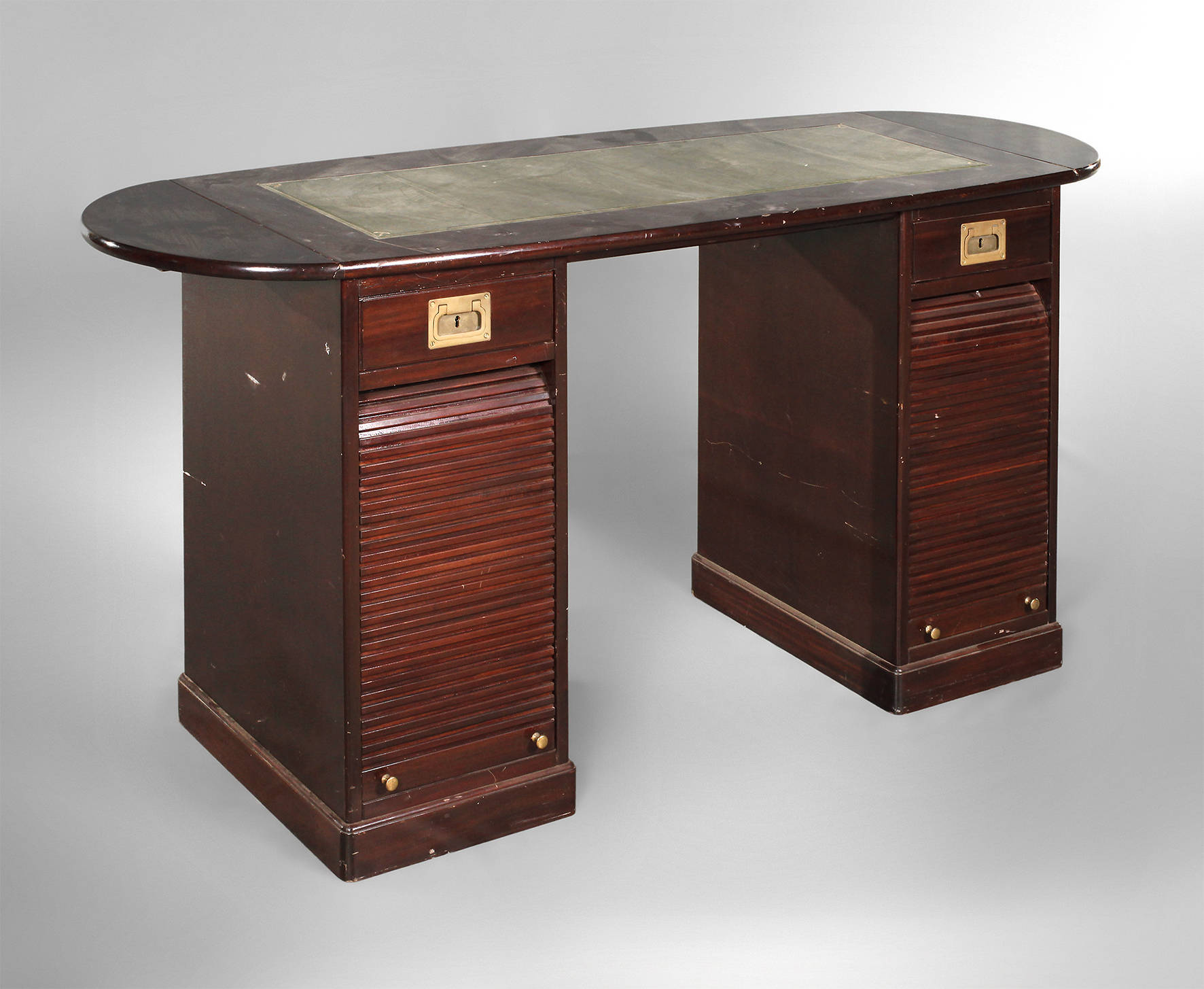 Rollschreibtisch Mahagoni