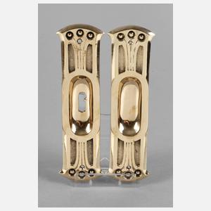 Zwei Schiebetürbeschläge