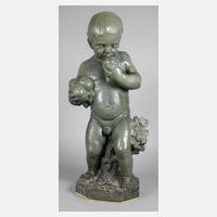 Gartenplastik Jahreszeiten Putto111