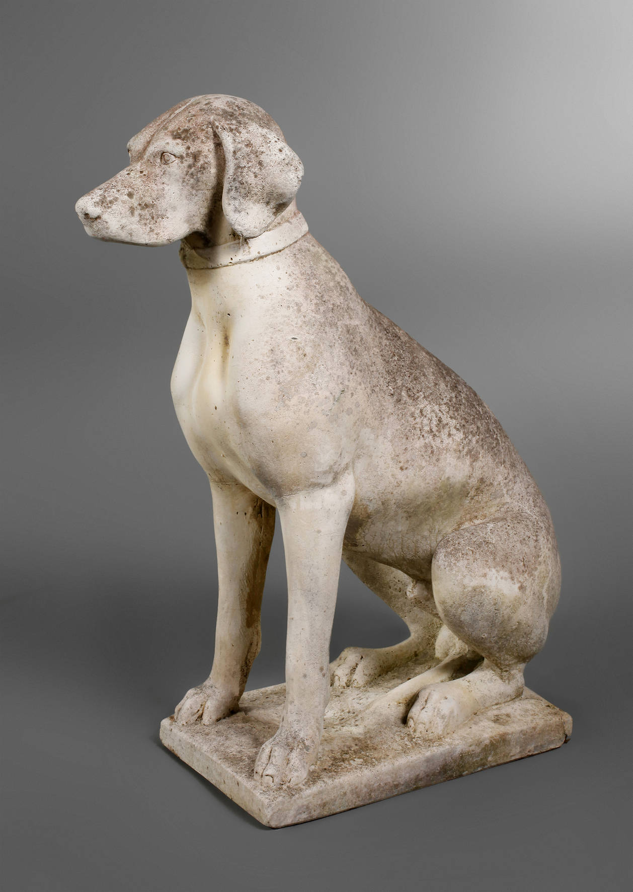 Gartenplastik Jagdhund