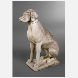 Gartenplastik Jagdhund
