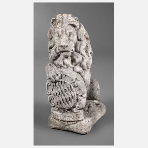 Gartenfigur bayrischer Löwe