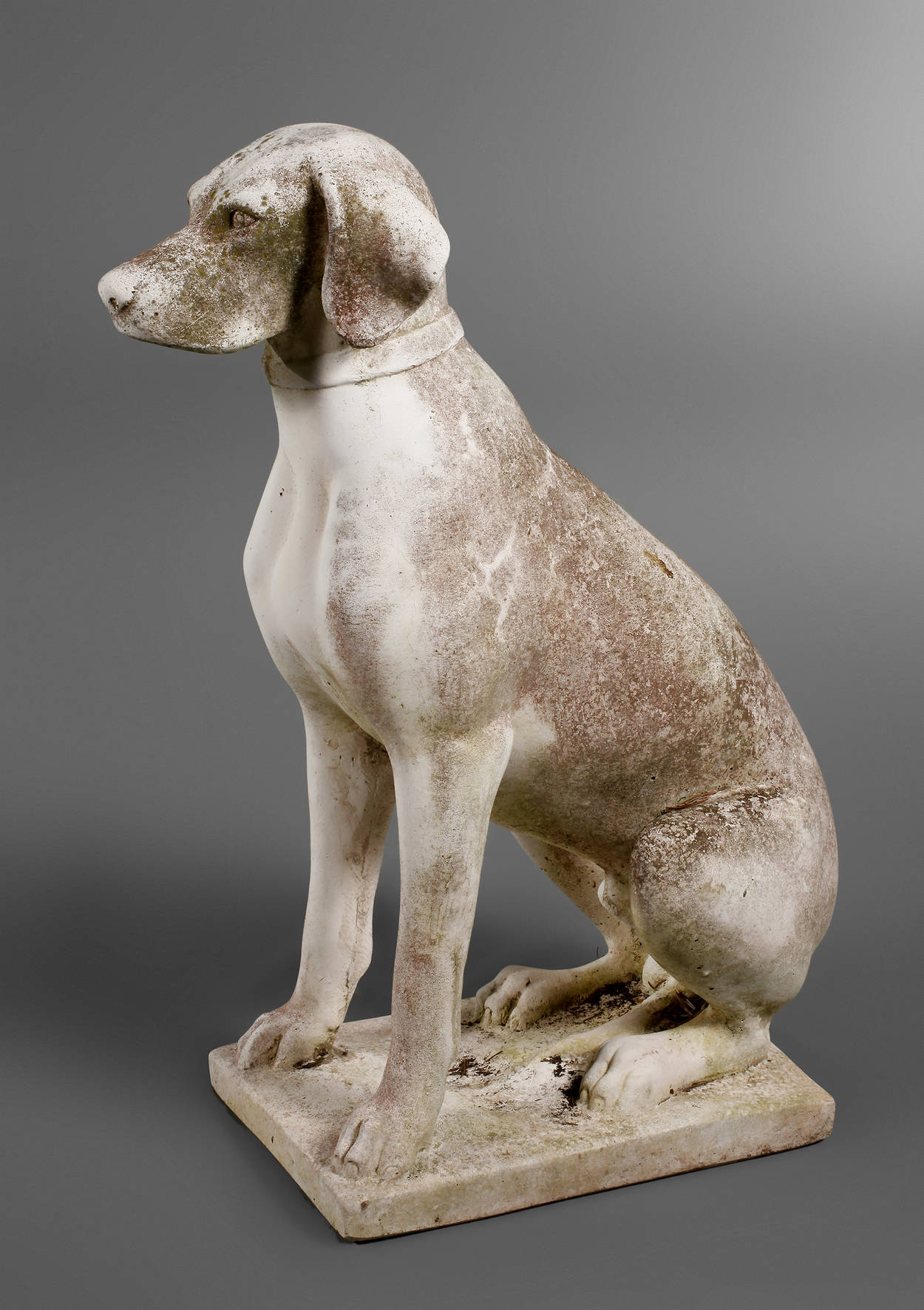 Gartenplastik Jagdhund