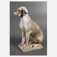 Gartenplastik Jagdhund111