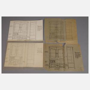 Bücherschrank Jugendstil