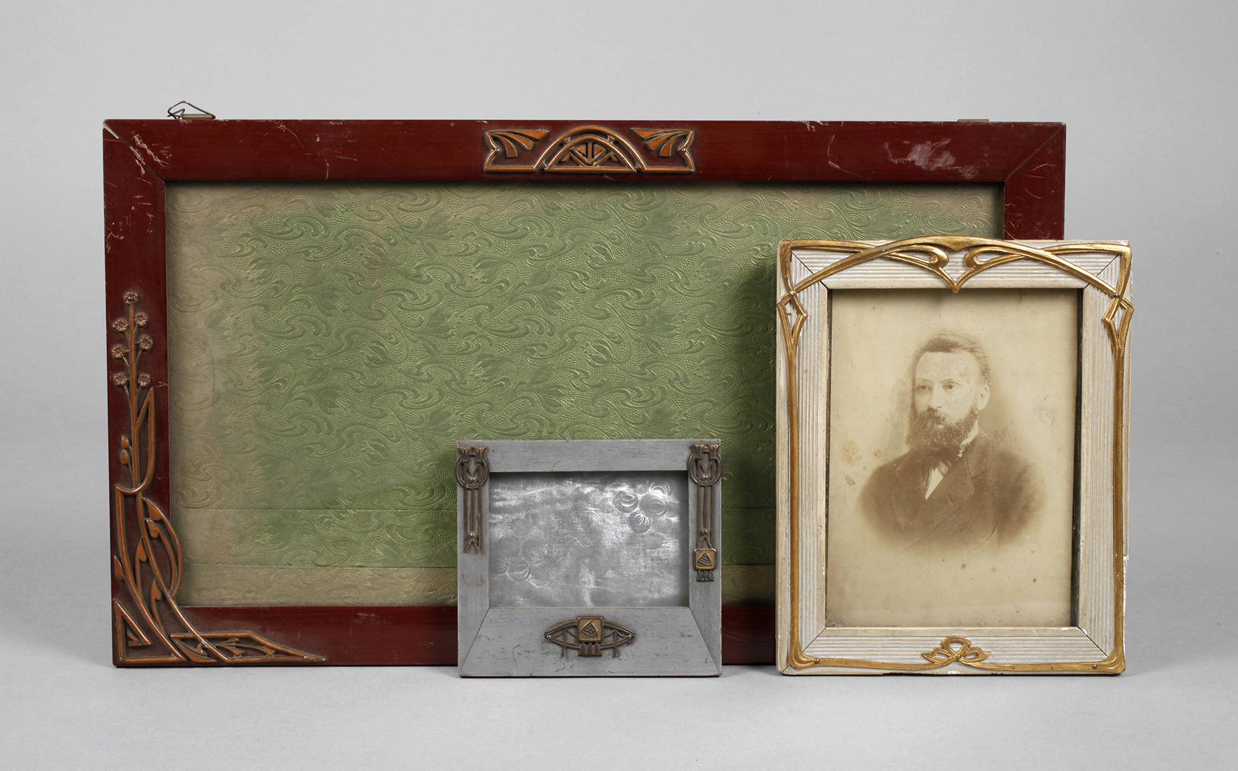 Drei Tischbilderrahmen Jugendstil