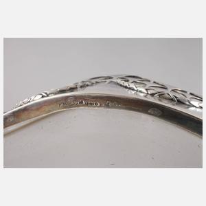 Jugendstiljardiniere Silber