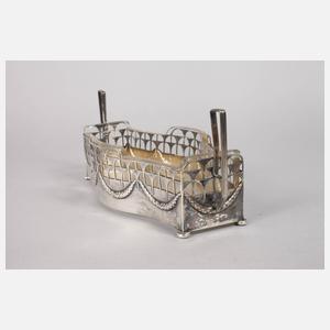 Jugendstiljardiniere Silber