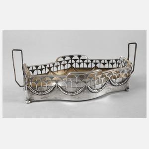 Jugendstiljardiniere Silber